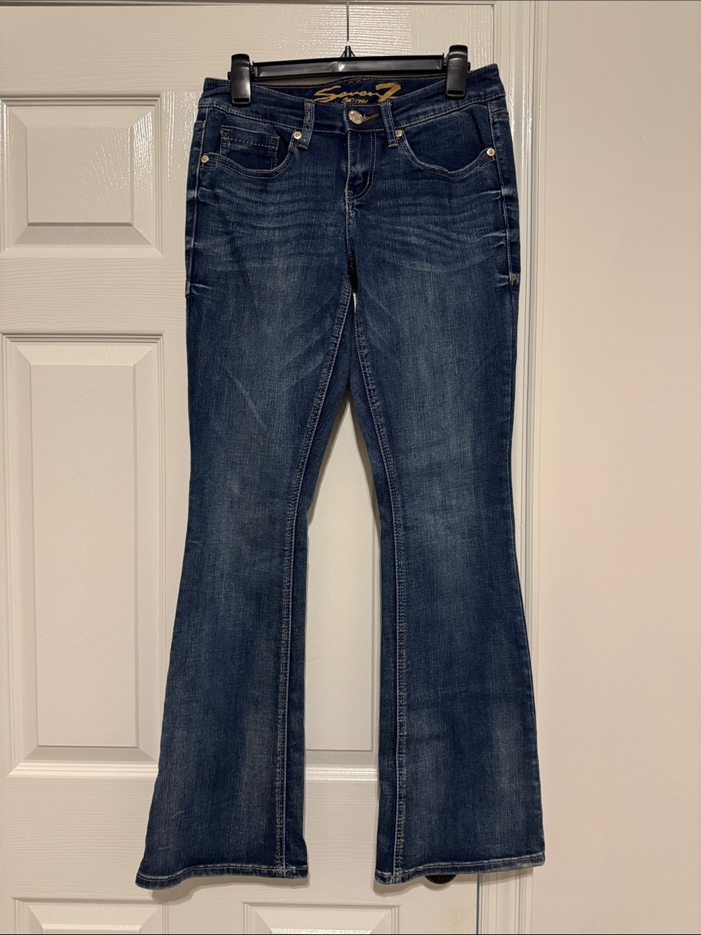 Seven7 Women’s Dark Blue boot cut Jeans